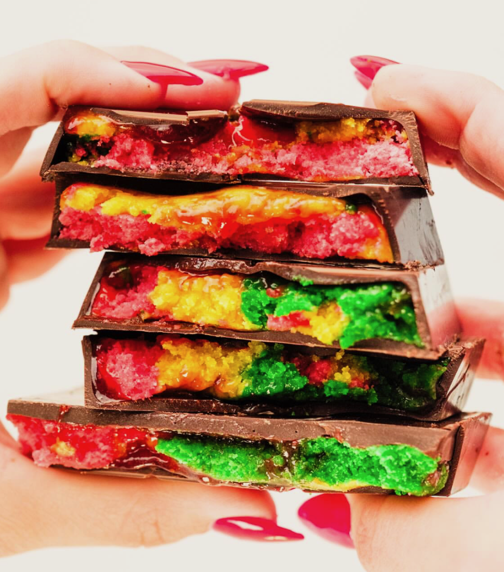 Limited Edition - Italian Rainbow Cookie Dubai Chocolate - Pack of 2 large bars